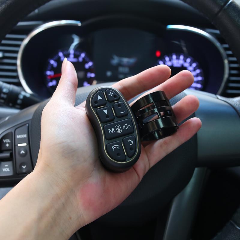 Multifunctionele Stuurwiel Gemodificeerde Button Universele Draadloze Auto Stuurwiel 8-key Knop Afstandsbediening Voor DVD GPS