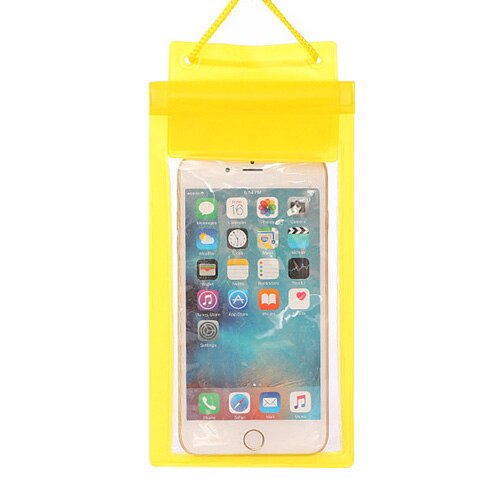 Universele Waterdichte Telefoon Case Voor Iphone 11 Pro Xs Max Xr X 8Plus 7 6S Samsung Mobiele Telefoon bag Cover Coque Water Proof Pouch: Yellow