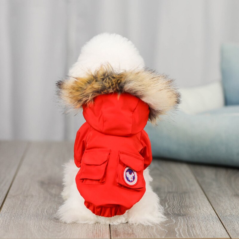 Haustier Kleidung Warme Unten Jacke Winddicht Hund Kleidung Parkas Winter Welpen Mantel Kleidung für Kleine Hunde Chihuahua Weihnachten