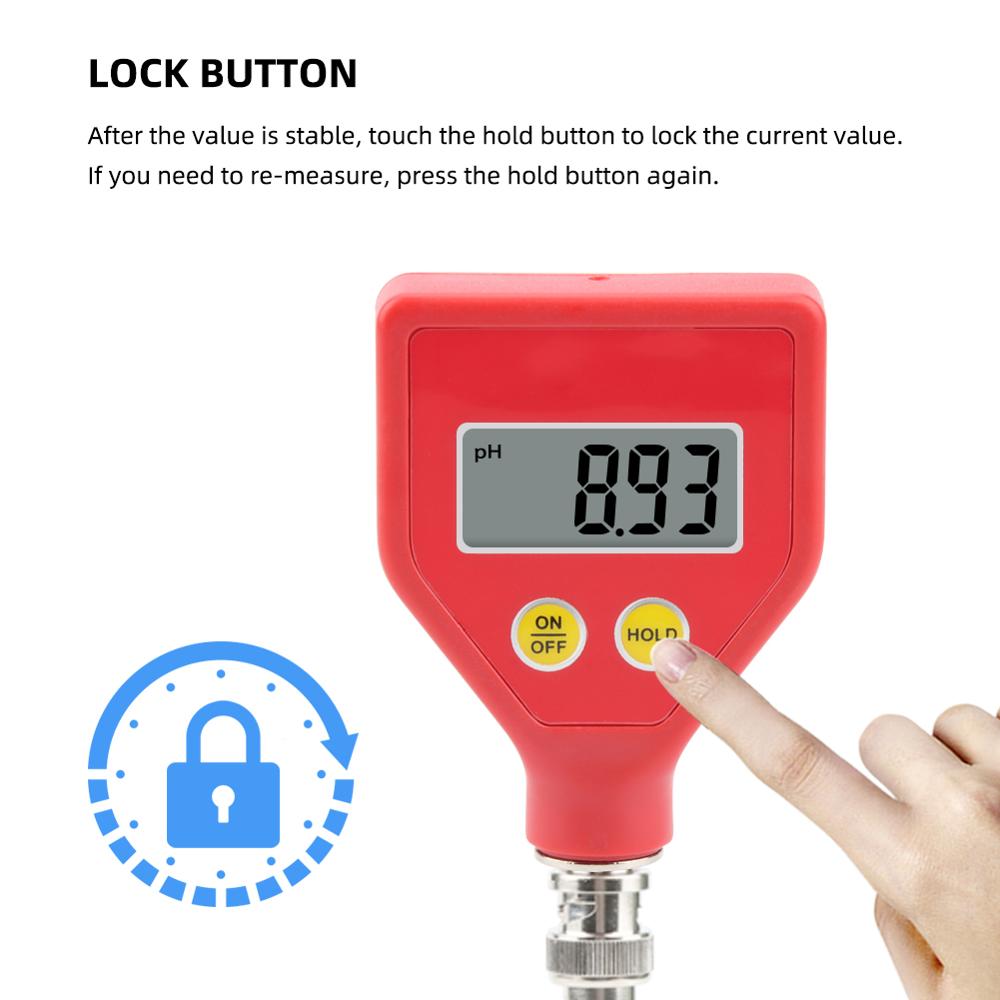 pH-98107 Meter Digital Acidity Meter pH Tester Soil Meter Tester for Plants Flowers Vegetable Acidity Moisture pH Measurement
