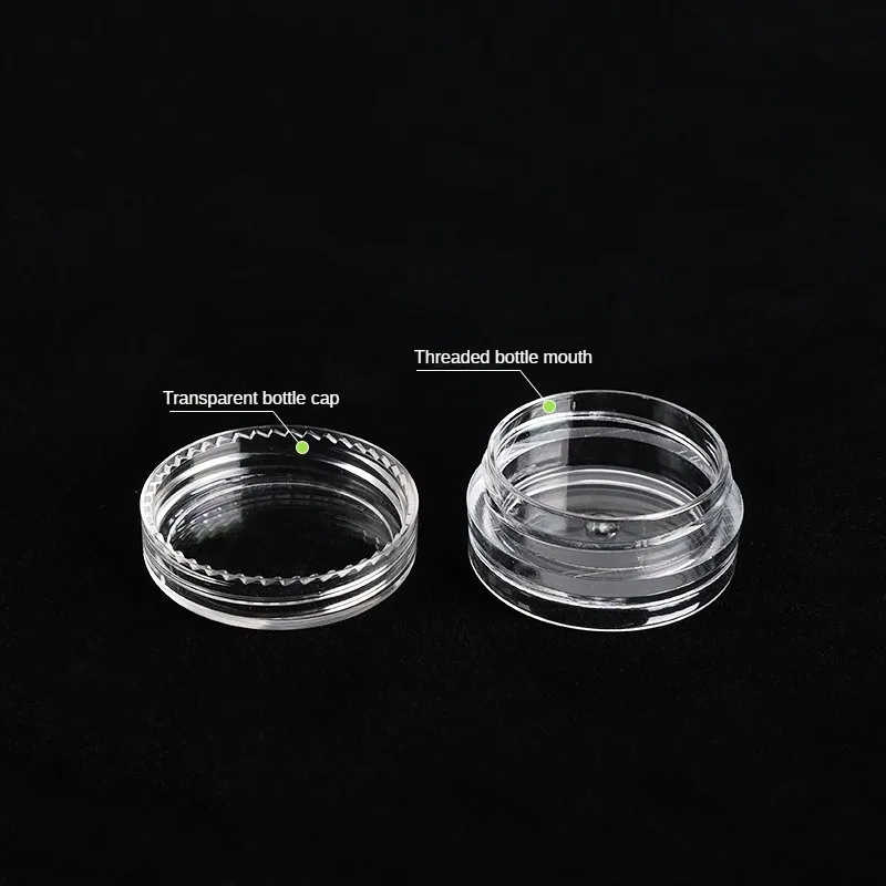 50/20/10 stk. 2-5g klare cremekrukker, mini kosmetikflasker, beholdere, gennemsigtig krukke til neglekunst, lille klar dåse, dåse til balsam