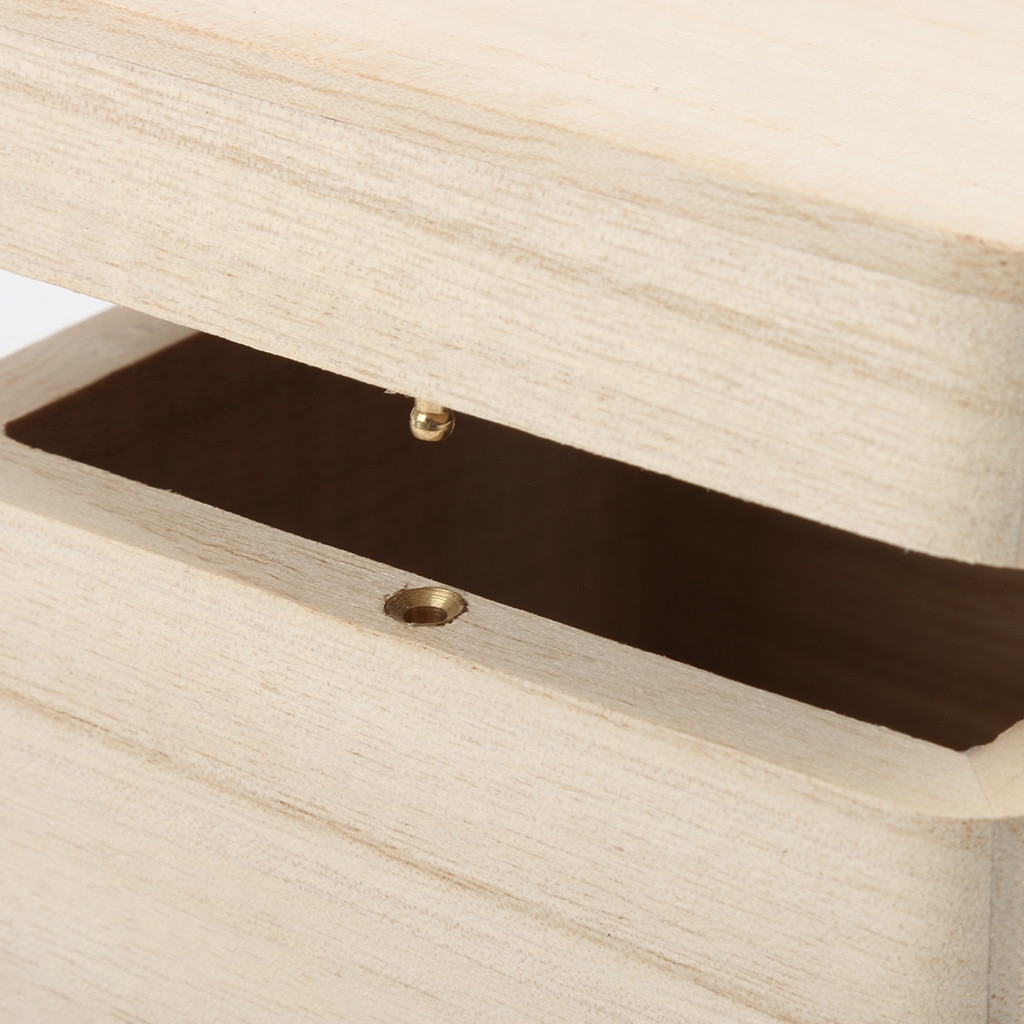 Storage Wood Box Case For Jewel Small Gadget Memory Keepsake for necklace bracelet bangle earrings charms 5.8x9.5x9.5cm