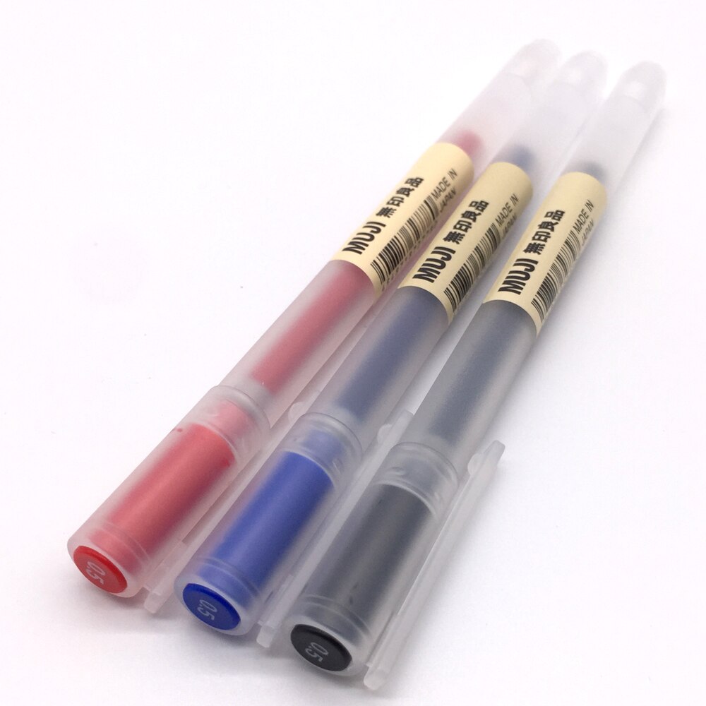 1 stück MUJI Gel Stift 0,38/0,5mm Schwarz/Blau/verrotten Glatte Tinte Farbe matt Stifte Nette caneta Kawaii Schule Liefert Büro Stationäbetreffend