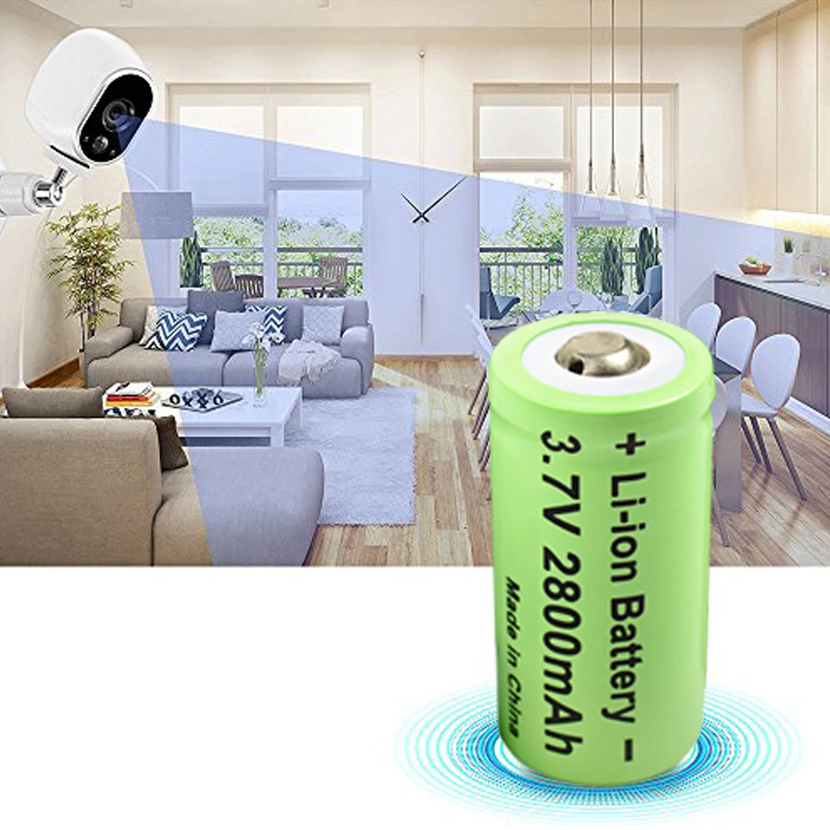 20 st. 2800 mah uppladdningsbara batterier, 3.7v litiumjonbatterier , 16340 rcr-batterier  cr123a 123 icr-batterier för led-ficklampa för resor