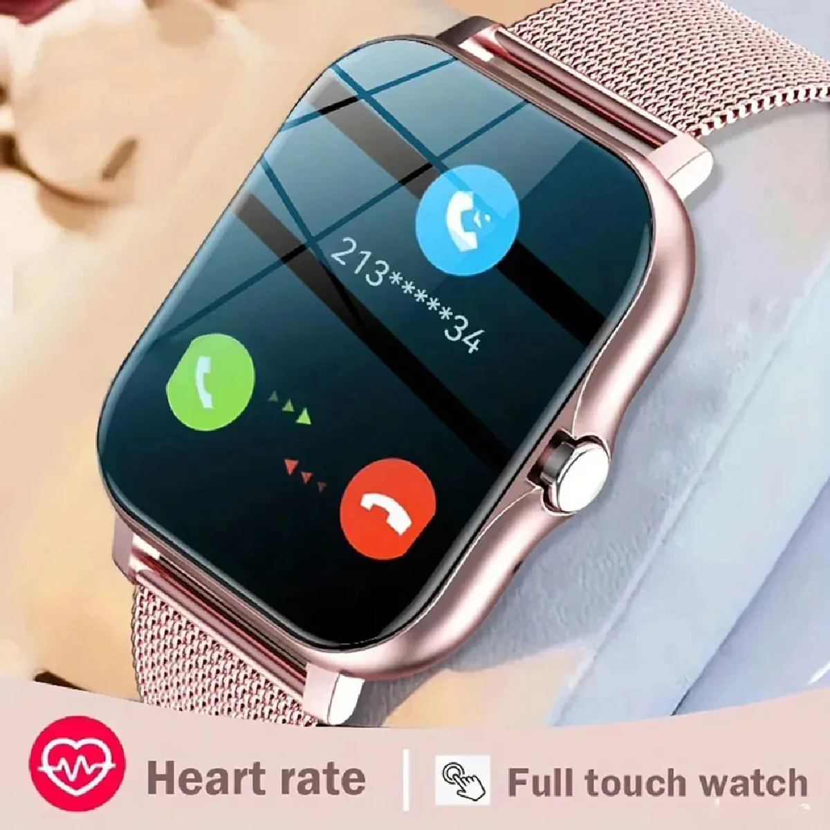 Nuovo SmartWatch 1.83 "grande schermo a colori chiamata Bluetooth con supporto App Smart Watch uomo donna Full Touch orologio intelligente con quadrante personalizzato