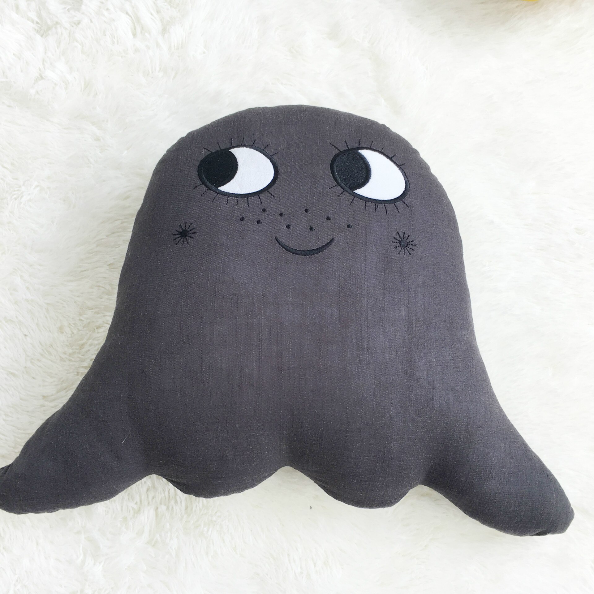 Almohada extraíble de cáñamo y algodón Ins para decoración de la habitación de los niños, almohada para sofá, muñeco de juguete: C 42x52cm