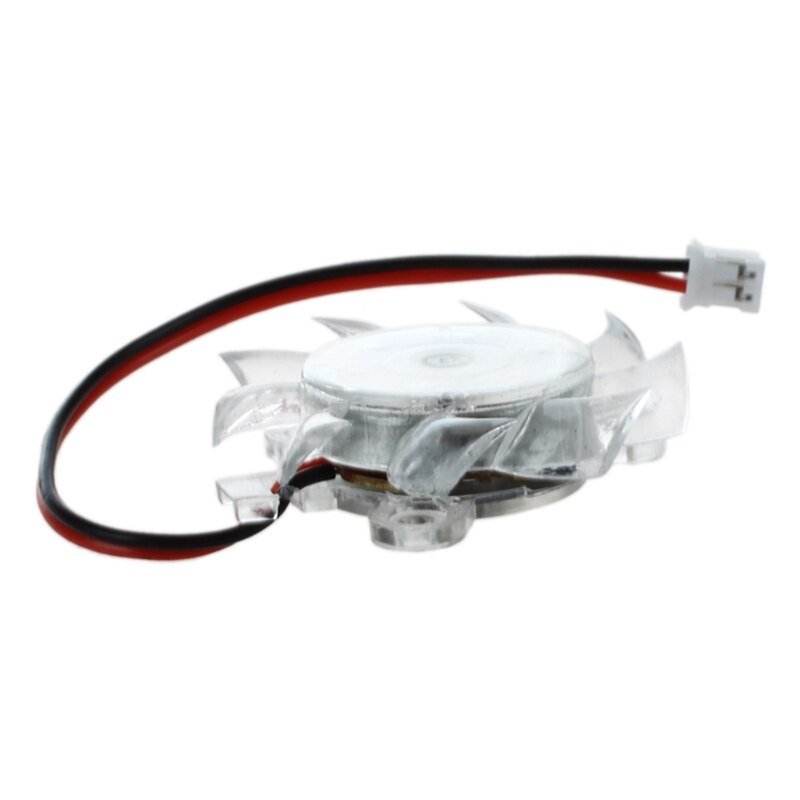 1Pcs PC VGa Display Video Card Heatsink Cooler Cooling Fan Blue & 1Pcs Plastic Mini Cooling Fan Heatsink Cooler DC 12V for PC Co