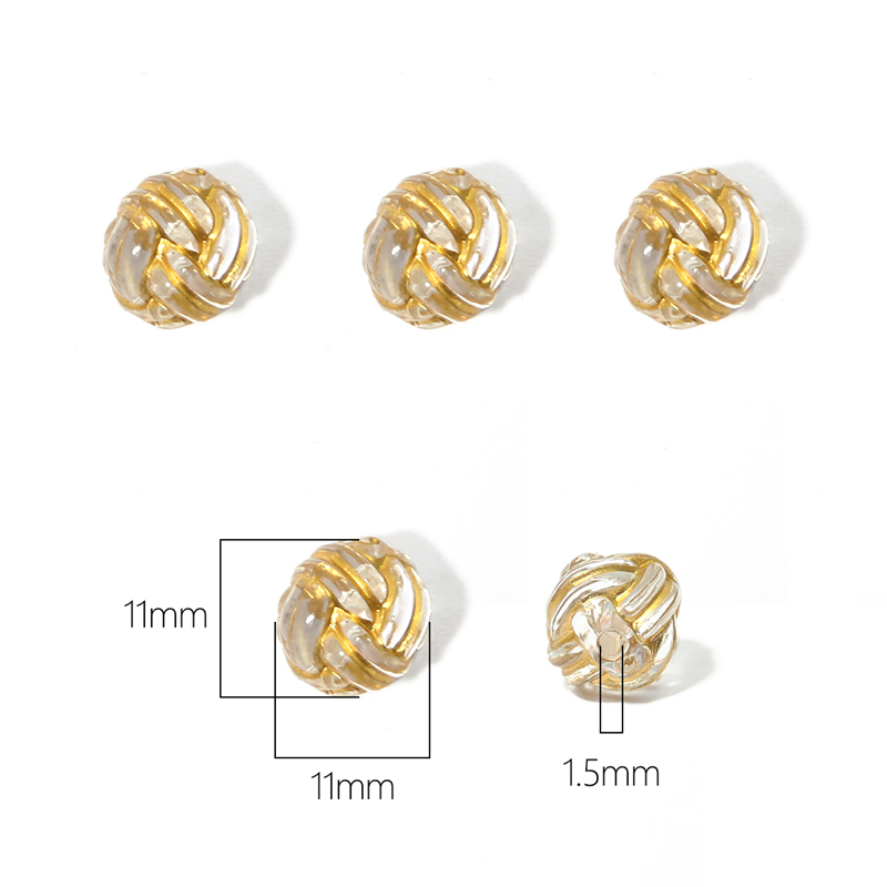 15-80 Uds. Exquisitos dijes acrílicos dorados con dibujo de corazón y flores, cuentas barrocas de Color esmeralda para collar, pulsera, fabricación de joyas DIY