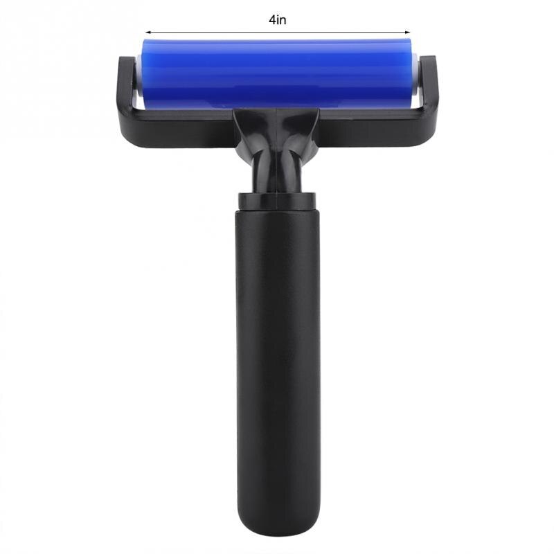 4 Maten Stofverwijdering Roller Voor Kleding Kleverige Silicone Anti-Statische Roller Borstel Manual Home Cleaner Tool Lint Remover: 4 inch