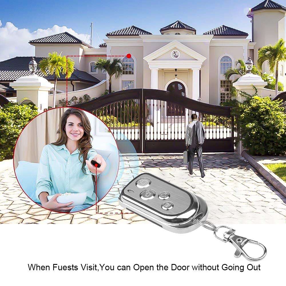 4 Channel 433Mhz RF Remote Control Wireless Transmitter Copy Code Remote Controller Electric Cloning Gate Garage Door Auto