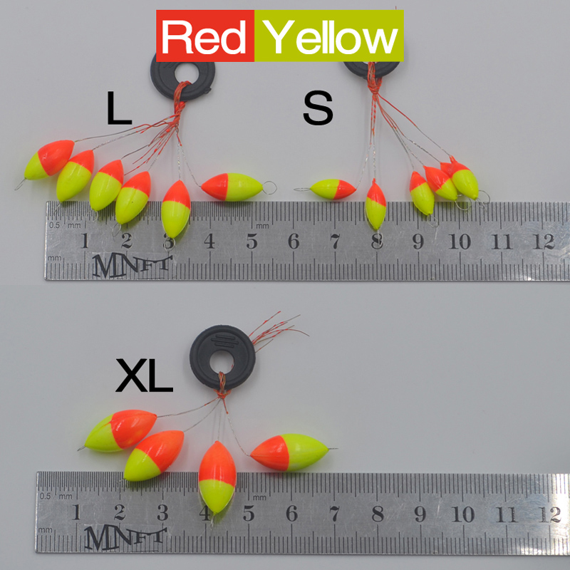 MNFT 60Pcs Seven-star Mini Oval Fishing Float Spac... – Grandado