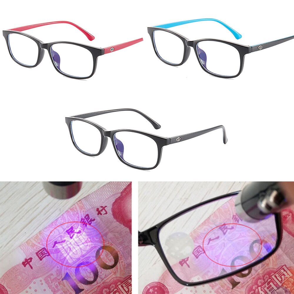 Anti-Blue-ray Glasses Goggles Radiation Protection Fatigue Resistance Office Game Accessories Square Glasses Red Blue Black Leg