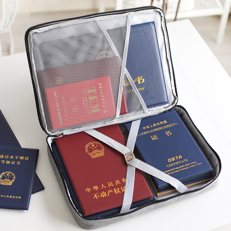 Big Capacity Men Document Bag Waterproof Business Briefcase File Zipper Pouch Travel Man Handbag Office Organizer Accessories