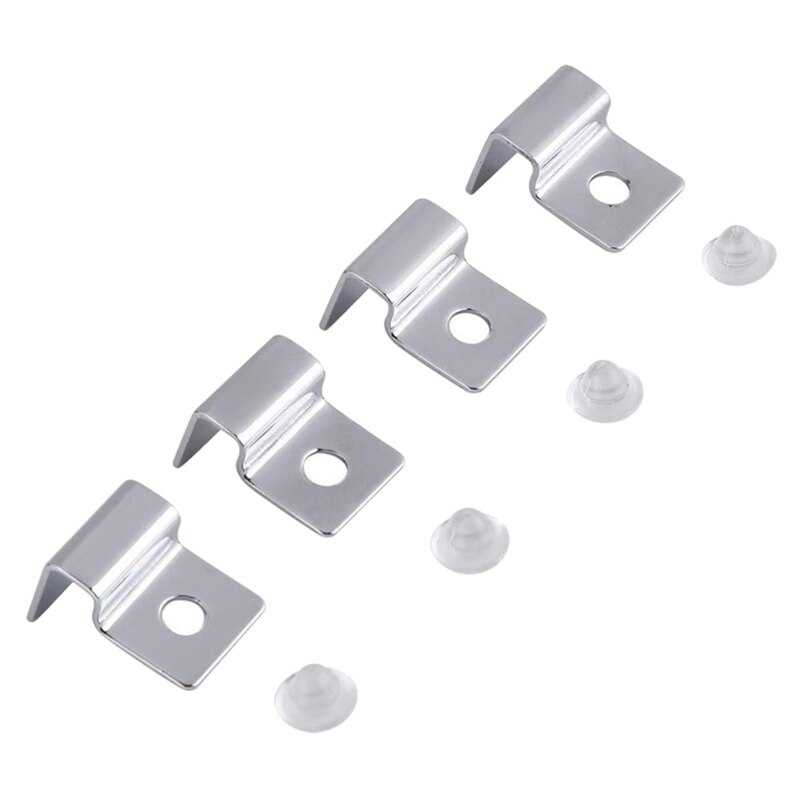 6/8/10/12mm Stainless Steel Aquarium Glass Fish Tank Fixed Cover Clip Clamp Bracket Holder Shelf Lamp Filter Barrel Rack Stand: 8mm