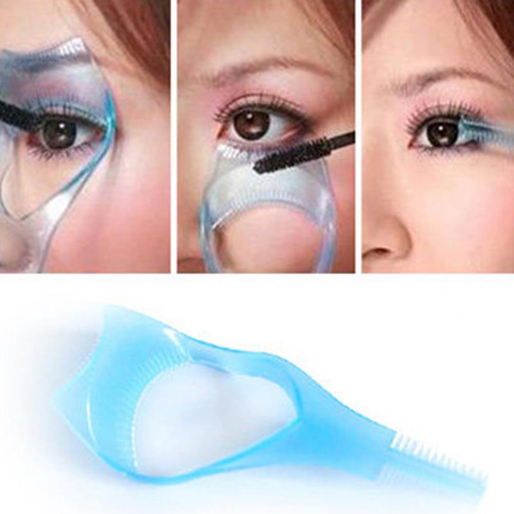 Compact Safe Makeup Mascara Comb Guide Card Tool Lightweight Eyelash Mold Reusable for Lady