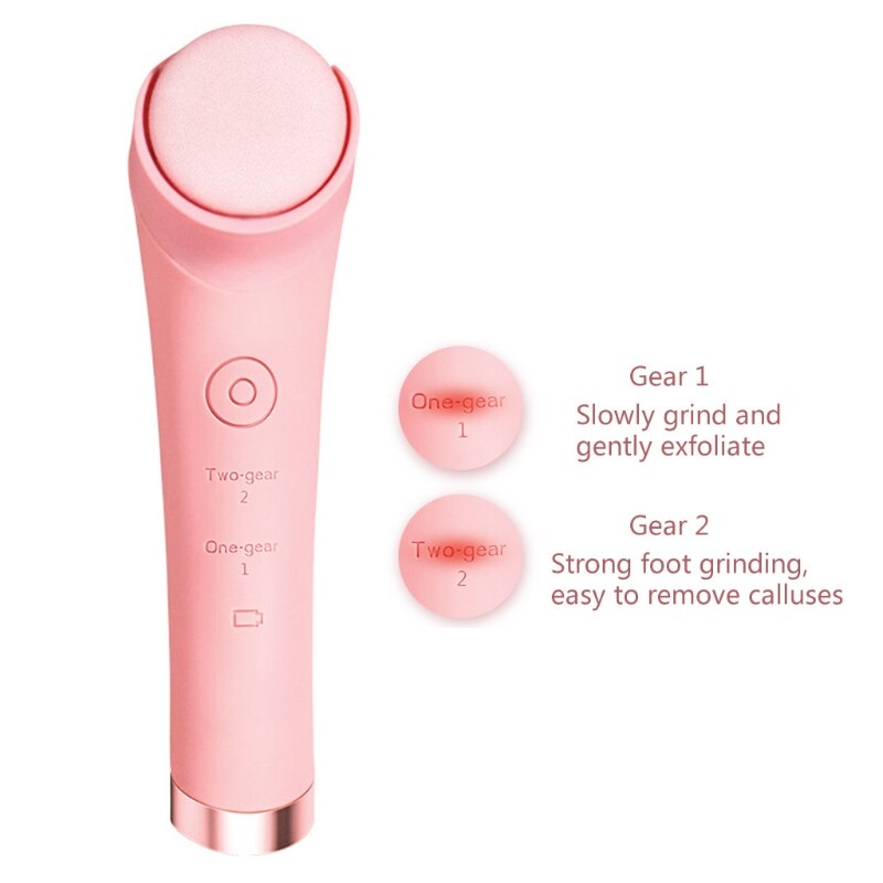 Electric foot callus rechargeable foot file, with 3 grinding heads waterproof