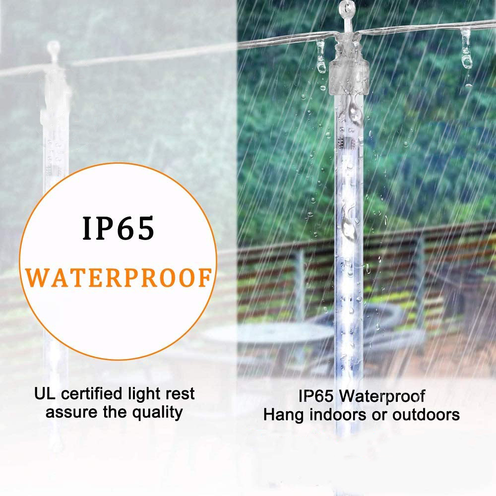 Waterdichte Meteorenregen 8 Tubes Led String Kerstverlichting Lamp Bruiloft Decoratie Xmas Verlichting 30Cm En 50cm