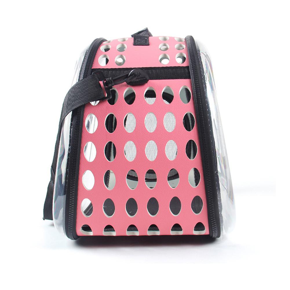 TPFOCUS Portable Transparent Pet Bag Cage with Breathable Holes for Outdoor Cats Dogs Use Footprint Transparent Package
