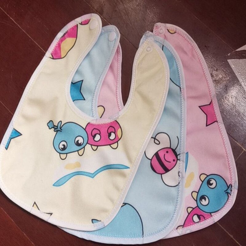 4 Stuks Willekeurige Kleur Slabbers Bandana Waterdicht Katoen Burp Speeksel Handdoek Jongens Meisjes Accessoires