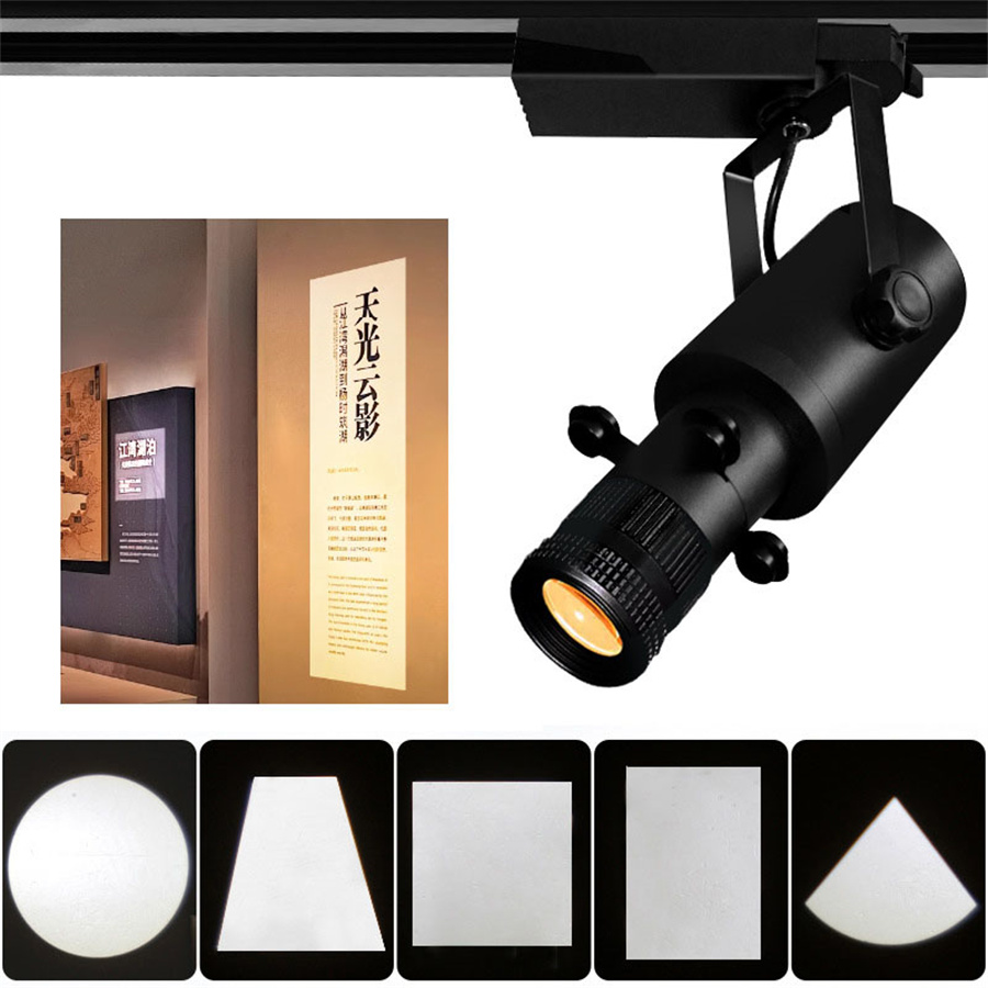 10W 20W 30W światło odcięcia muzeum z regulowanym wzorem o zmiennym kształcie przysłony oświetlenie szynowe doprowadziło reflektor sufitowy doprowadziło z możliwością powiększenia