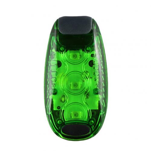 3 LED Outdoor Safety Night 3 Modes Fast Flashing Running Cycling Flashing Light Clip Warning Lamp LED Safety Light Lamp: Green
