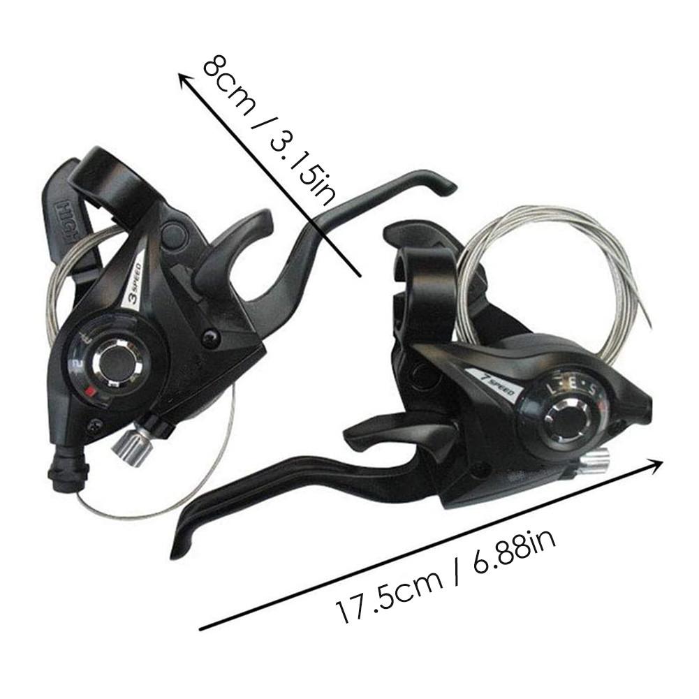 Mountain Bike Shifter Set EF51-7 /EF51-8 Bicycle Shifters Set Aluminum Alloy 3x7/3x8 Speed Shifter Bike Accessories