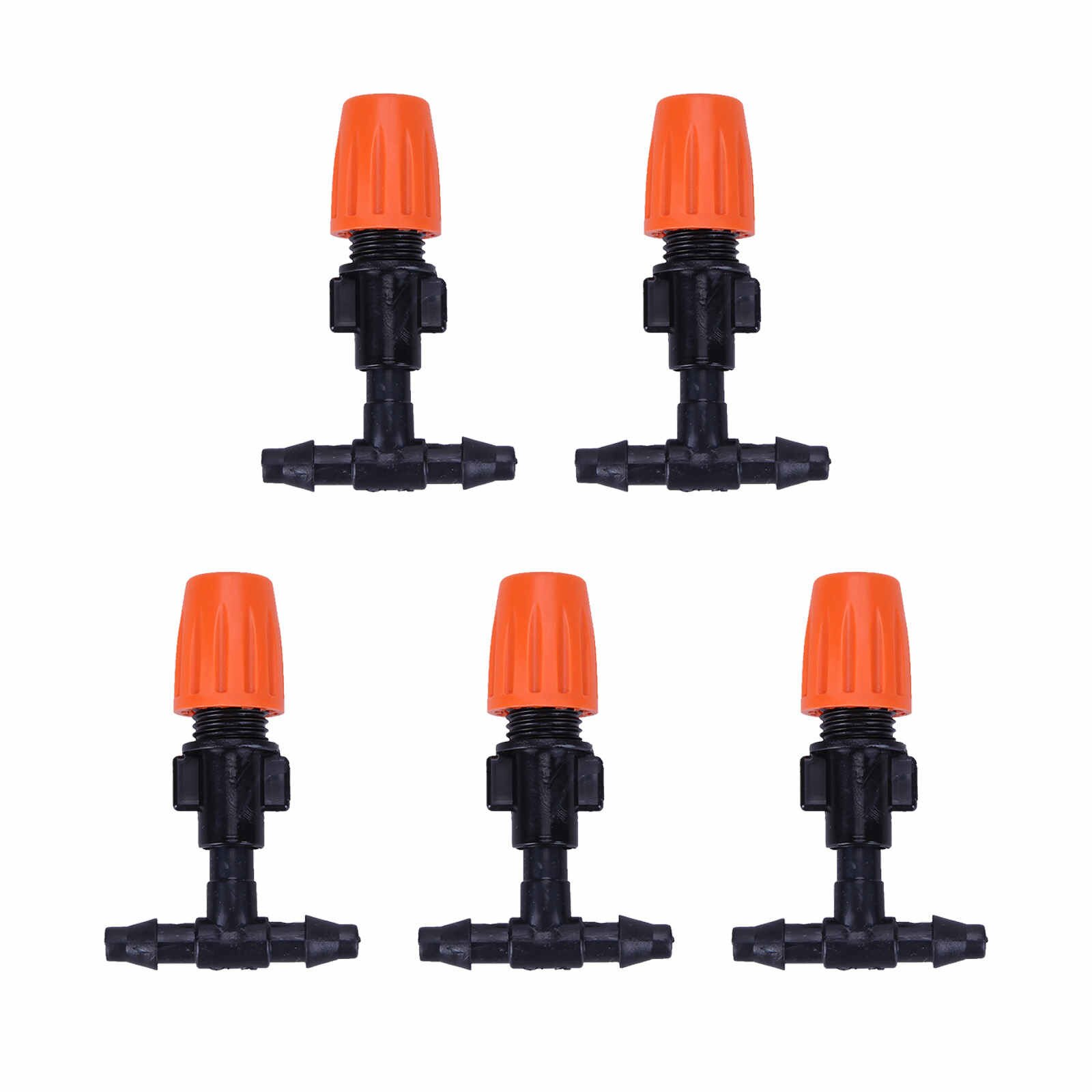 25# 50pcs 360 Degree Adjustable Water Flow Irrigation Drippers Sprinkler Emitter Drip System Spraying 8 Holes Drippers Sprinkler: F