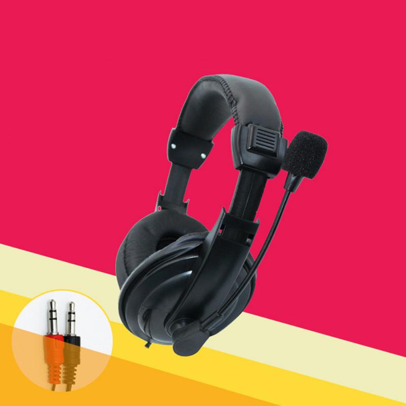 3.5mm Wired Gaming Headset MIC Headphones Bass Stereo For Laptop Computer PC Noise-canceling Microphone Technology Adjustable