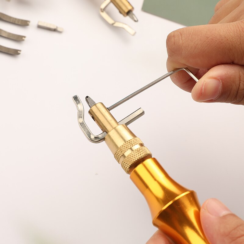 KAOBUY Multicolor Adjustable Leather Edge Stitching Groover Leather Stitching Tool And Edge Press Kit Adjustable Stitching