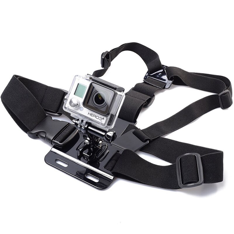 Verstelbare Sport Action Camera Borst Riem Voor Gopro Hero 5 4 3 + 2 1 Sjcam Xiaomi Yi Camera accessoires