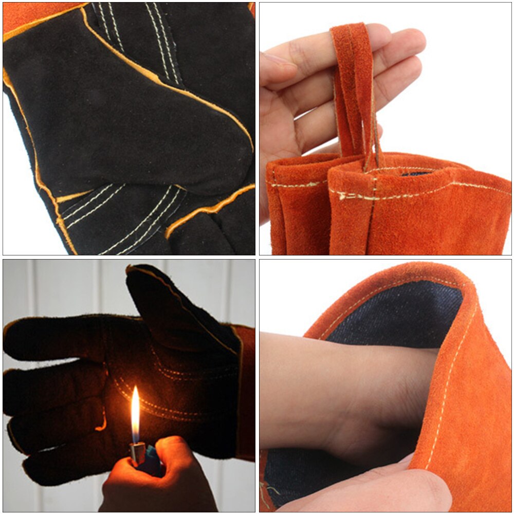 Guante para acampada, protector para barbacoa, 1 par