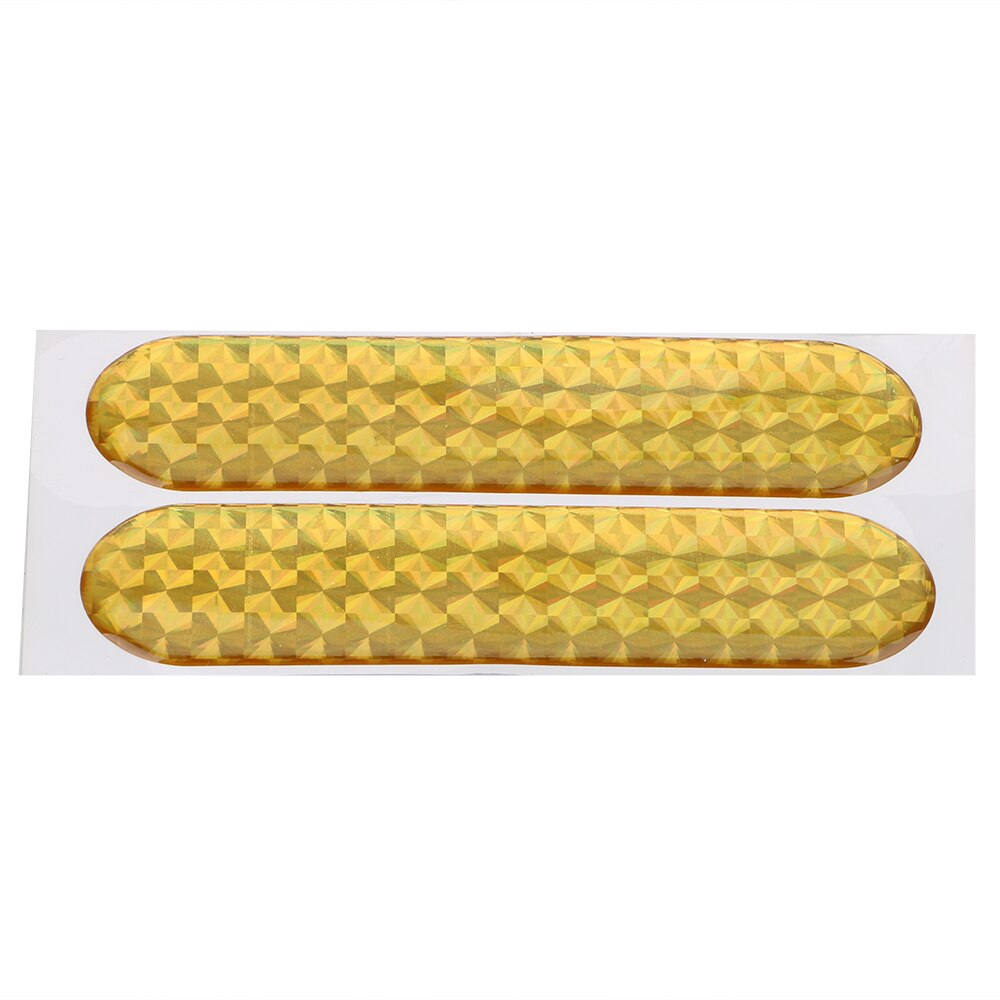 2 stuks autodeurstickers, waarschuwingstape, reflecterende stickers, reflecterende strip, auto-styling open bord, 4- kleurig veiligheidsmerk: Geel