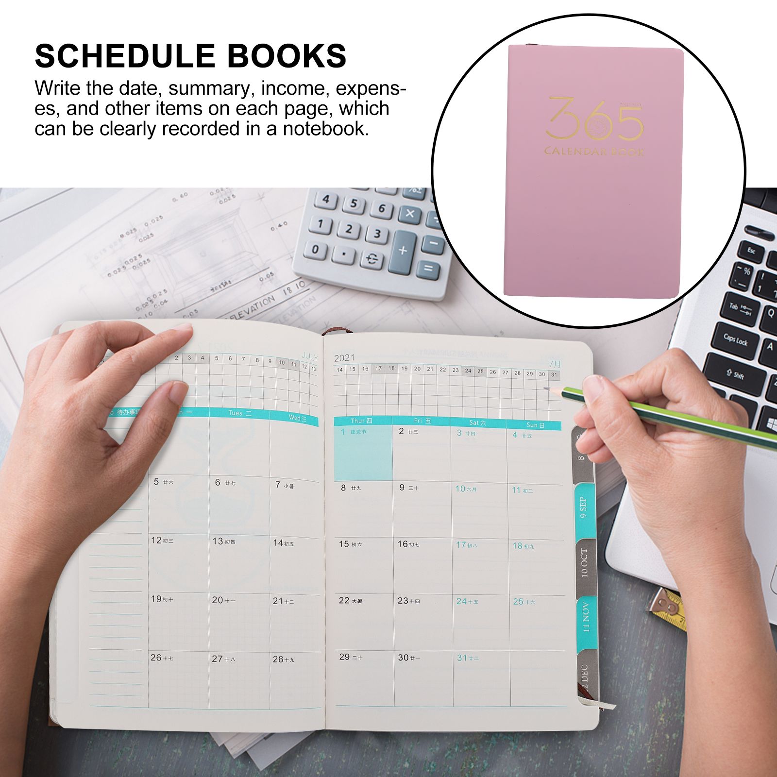 Planning boek 365 dagen planner praktische kalender boek