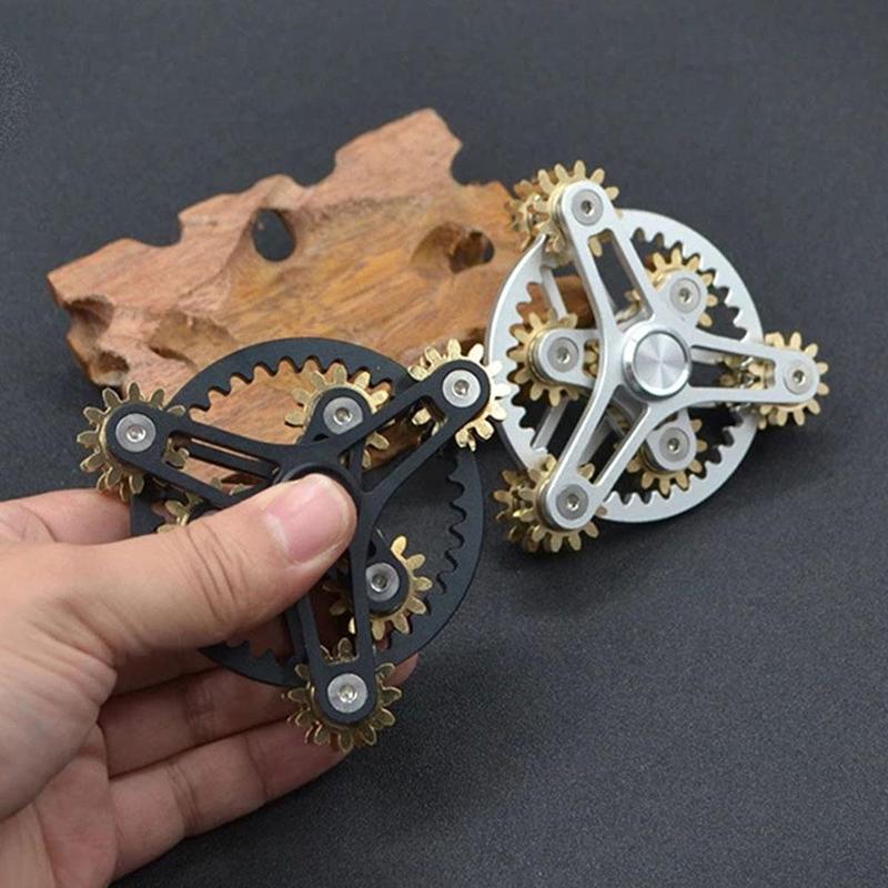Advanced Dearing Turntable Gear Linkage Manual Rotating Hand Casual Game Spinner Decompression Top Toy Spinner B3L3
