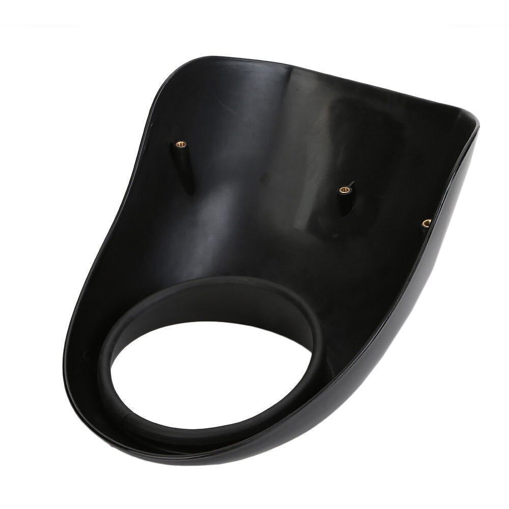 Black Headlight Fairing For Harley Front Fork Mount Dyna Sportster XLCH
