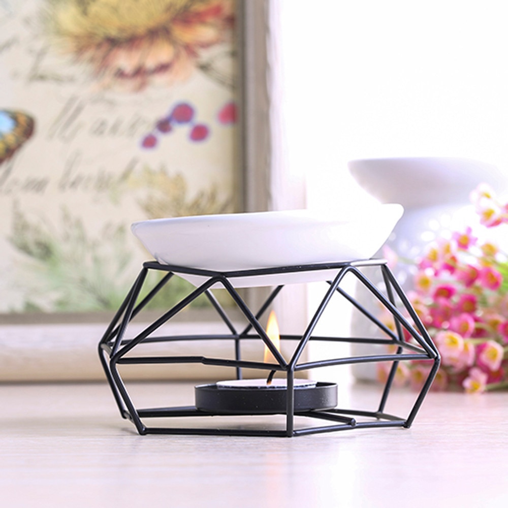 Stainless Steel Oil Burner Candle Aromatherapy Oil Lamp Home Decorations Aroma Furnace