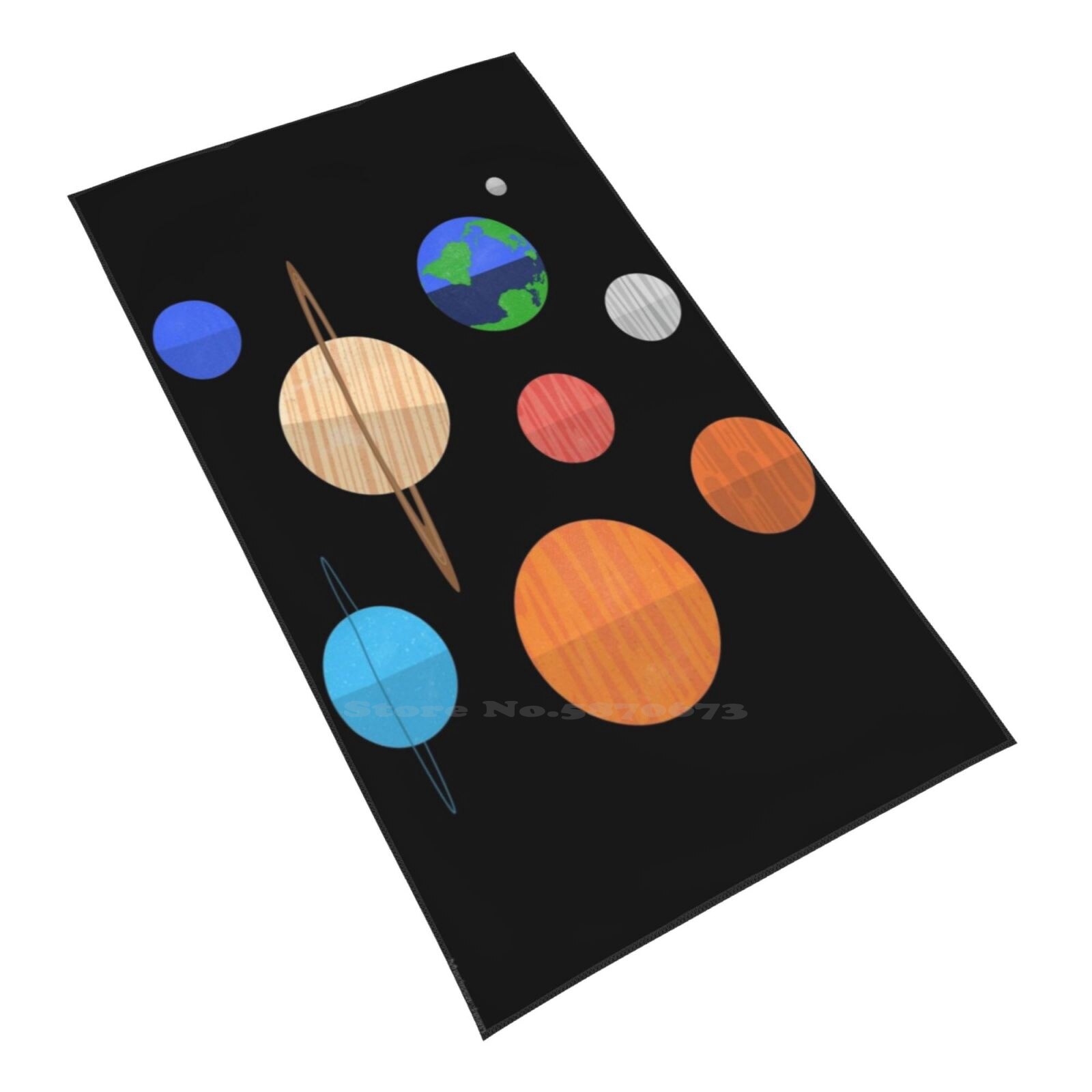 mini słoneczny Sytem miękki wygodny ręcznik kąpielowy odkryty wenus ziemia księżyc jowisz Saturn uran neptun układ słoneczny przestrzeń: Default Title