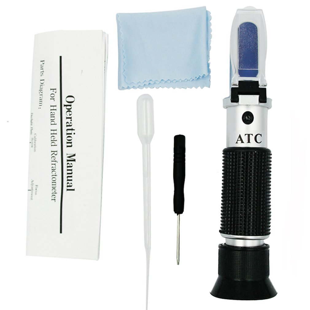 Handheld Digital Refractometer Salinity Sugar Meter Salt Hydrometer Refractometer Auto Brix Tester Salinometer