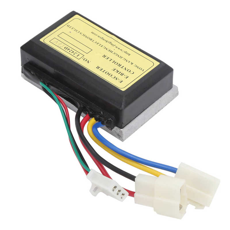 3-Wired Brushed Controller Scooter 12V 250W Brushed Controller with 4 Speed Grip and Forward and Reverse Switch