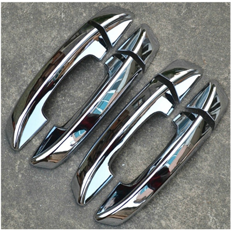 Para 2006 Volkswagen Passat B6 ABS cubierta cromada de manija de puerta tapa de pomo de la puerta lateral Trim