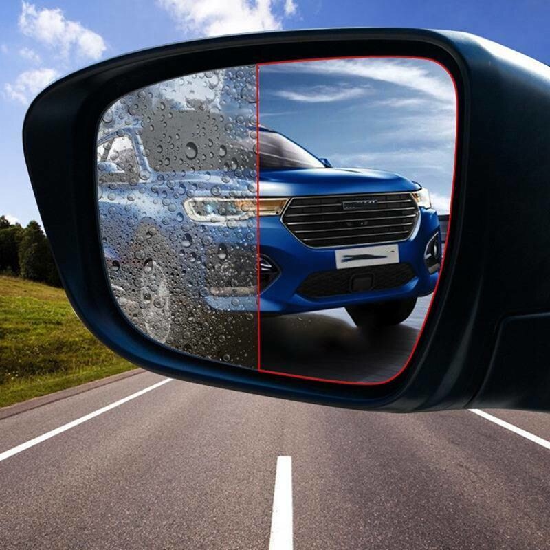 Espejo retrovisor para coche, pegatina impermeable, película transparente para ventana, lámina para ventana de auto