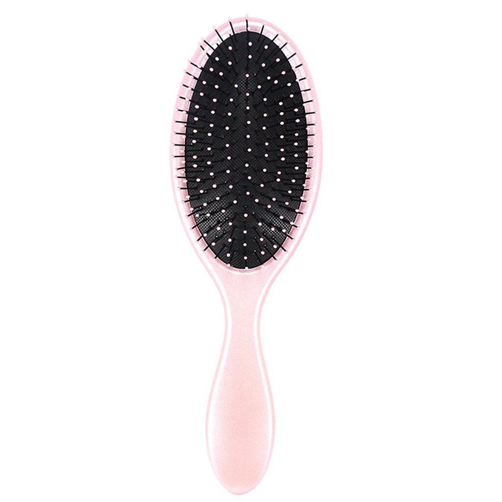 Cepillo acolchado antiestático para masaje del cuero cabelludo para mujer, cepillo alisador para desenredar