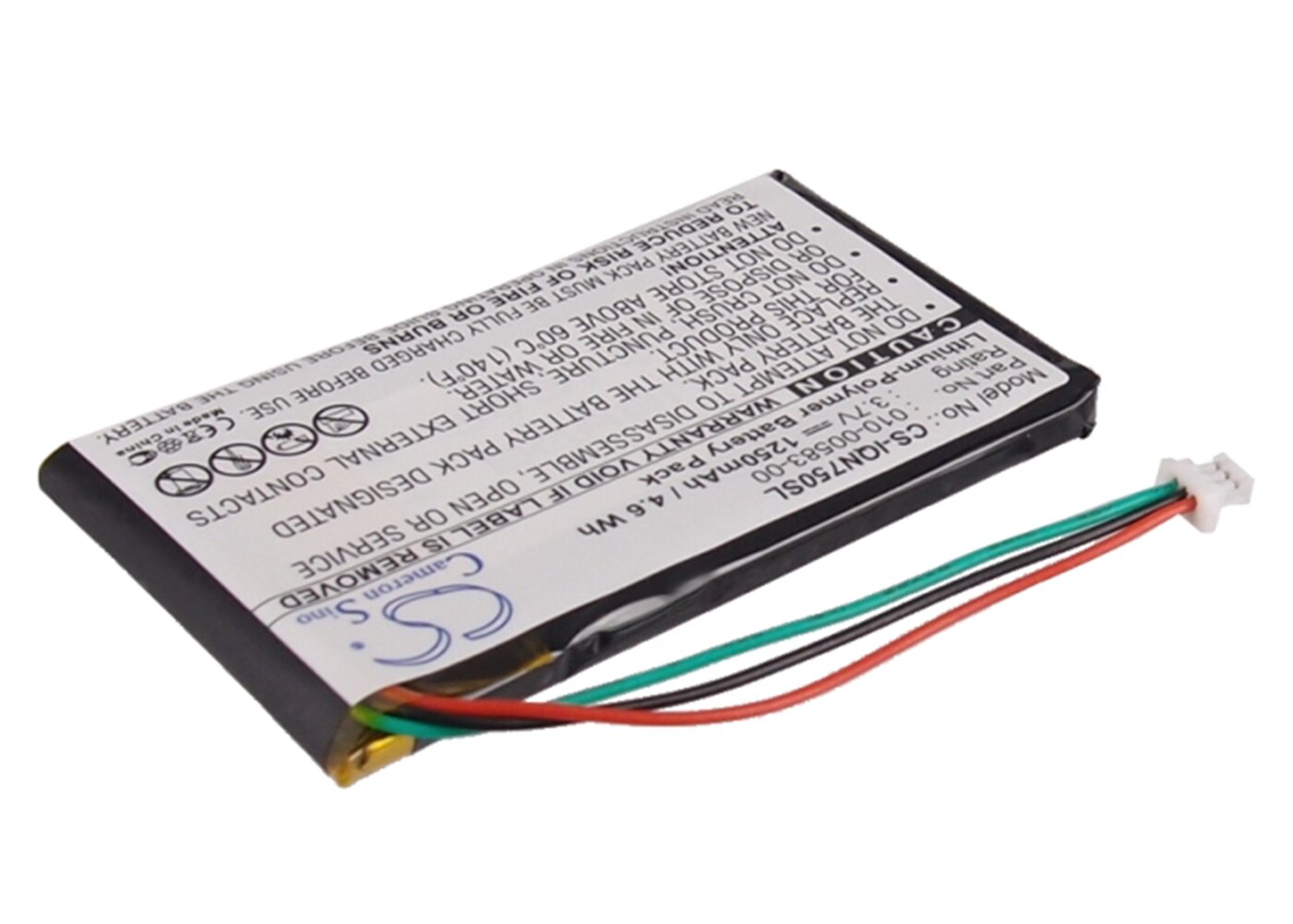 Cameron Sino 1250mA Battery for Garmin Nuvi 750,Nuvi 755,Nuvi 755T 010-00583-00