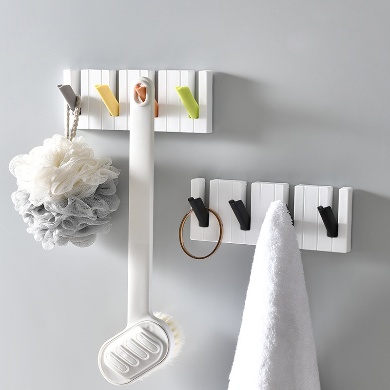 No Punch Piano Hook Key Wall Crochet Holder Removable Kitchen Hooks Key Holder Home Decor Wall Can Washed Holder Hook CJ-0004