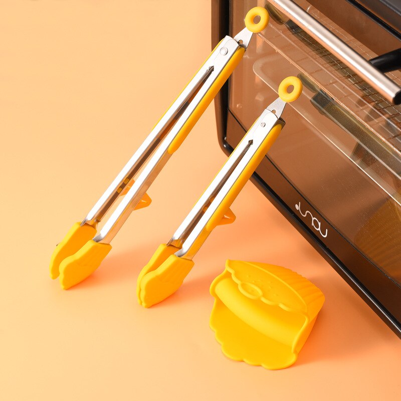 Pinza de cocina de silicona de grado alimenticio, pinzas para comida, pinzas para cocinar, accesorios para hornear, herramienta para servir ensaladas y barbacoa