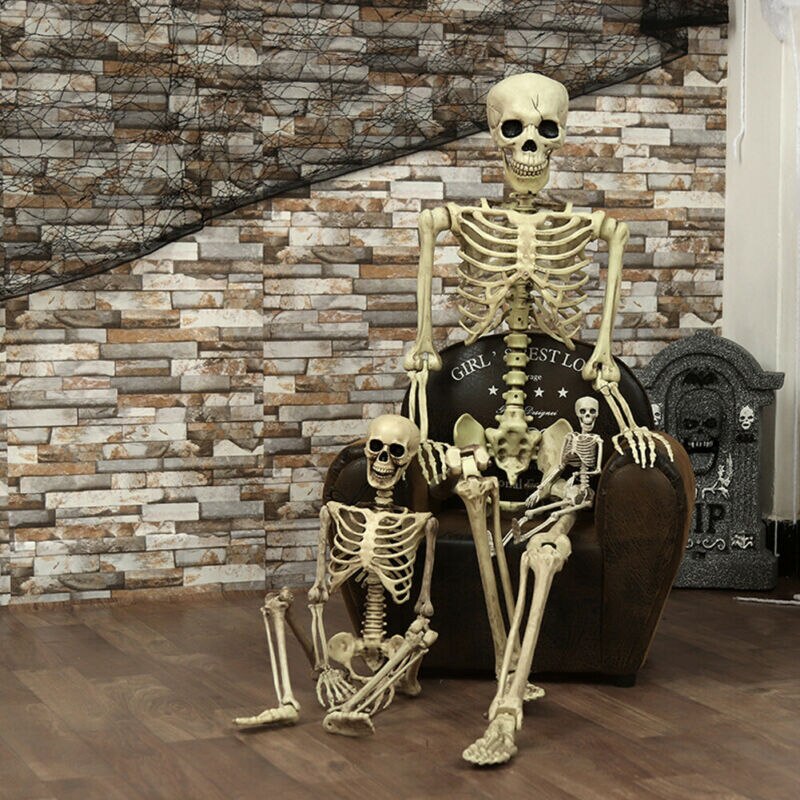 Försäljning halloween poseable livsstil skelett party prop dekor mänsklig anatomi modell