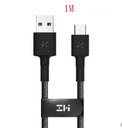 Original youpin zmi mfi sertifisert lightning usb kabel type-c kabel lader dataledning for xiaomi iphone  x 8 7 6 plus magnetisk: Type  c 1m svart