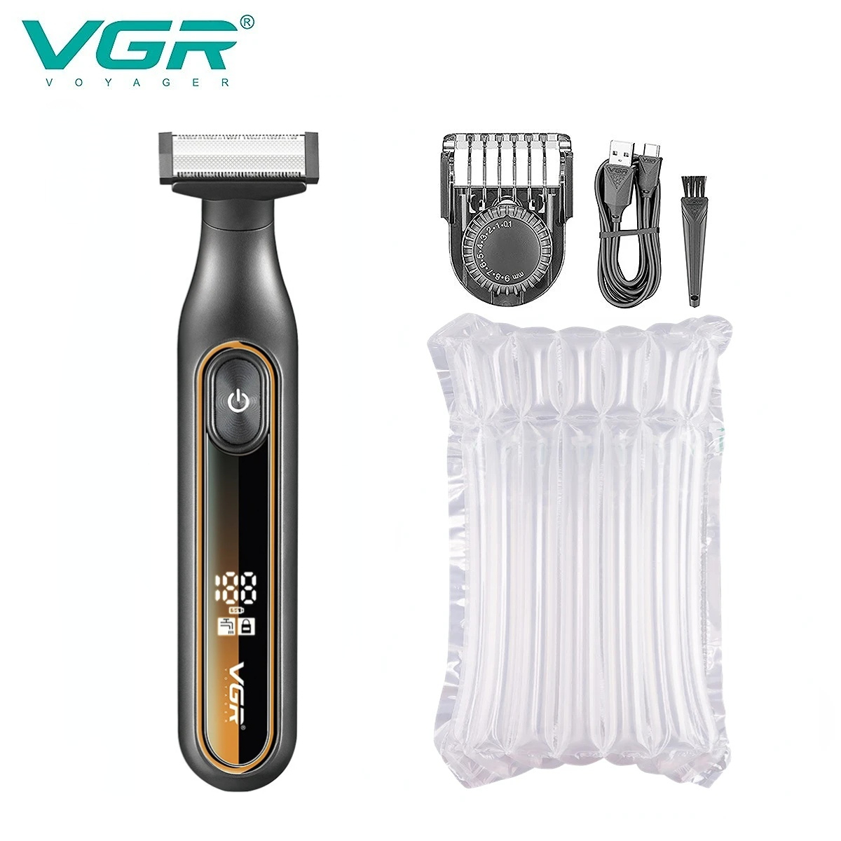 VGR Recortador de pelo Hogar resistente al agua maquina cortar Recargable cortadora de pelo para hombre Ajustable Recortador de pelo Lavable de cuerpo completo reciprocante Cortapelos para hombre V-360: Multicolor