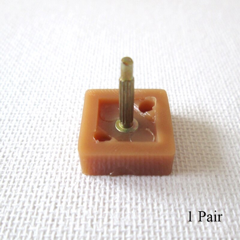 1 paar Platz hoch Hacke Spikes Nagel Dicke Tragbare Stumm Dicke Dame Tragen Beständig NäGel Pop Ferse Spikes Reparatur Stilett schuh: Braun fein