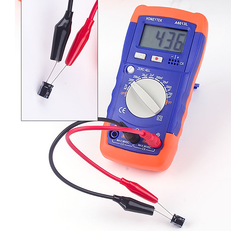 Honeytek digitaalinen monitoimi lcr mittari kapasitanssi induktanssi ohm yleismittari esr kondensaattori testeri induktanssi mittari lcr 4070d